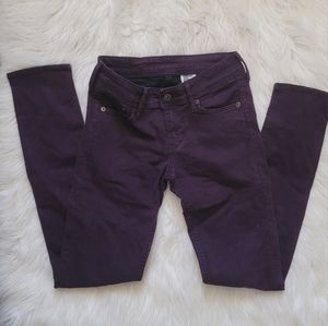 H&M purple skinny jeans